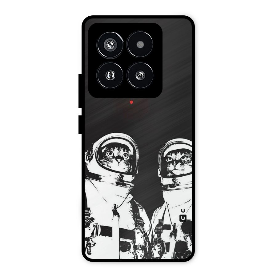 Meow Moon Metal Back Case for Xiaomi 14 Pro