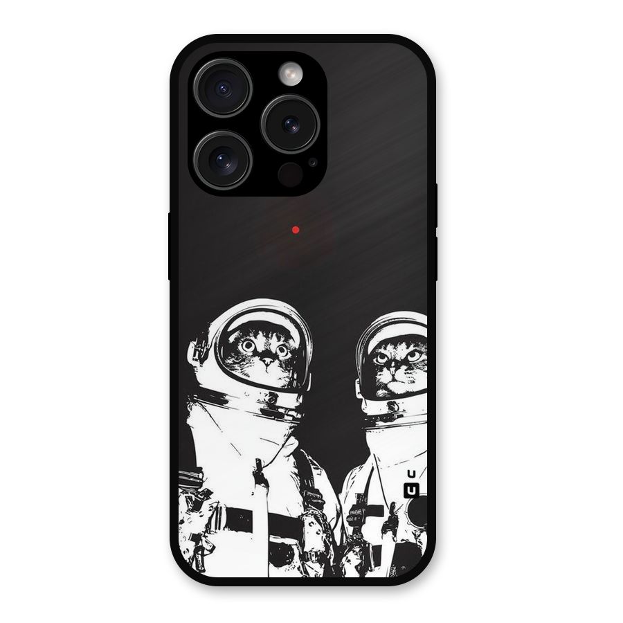Meow Moon Metal Back Case for iPhone 15 Pro