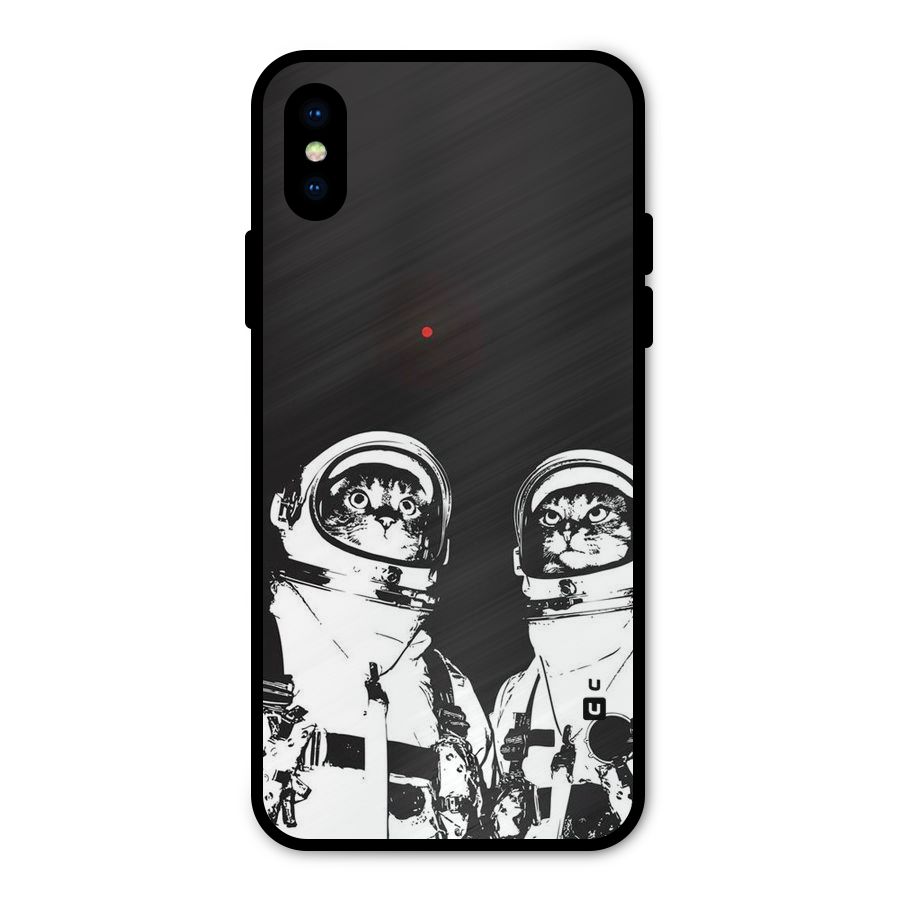 Meow Moon Metal Back Case for iPhone X