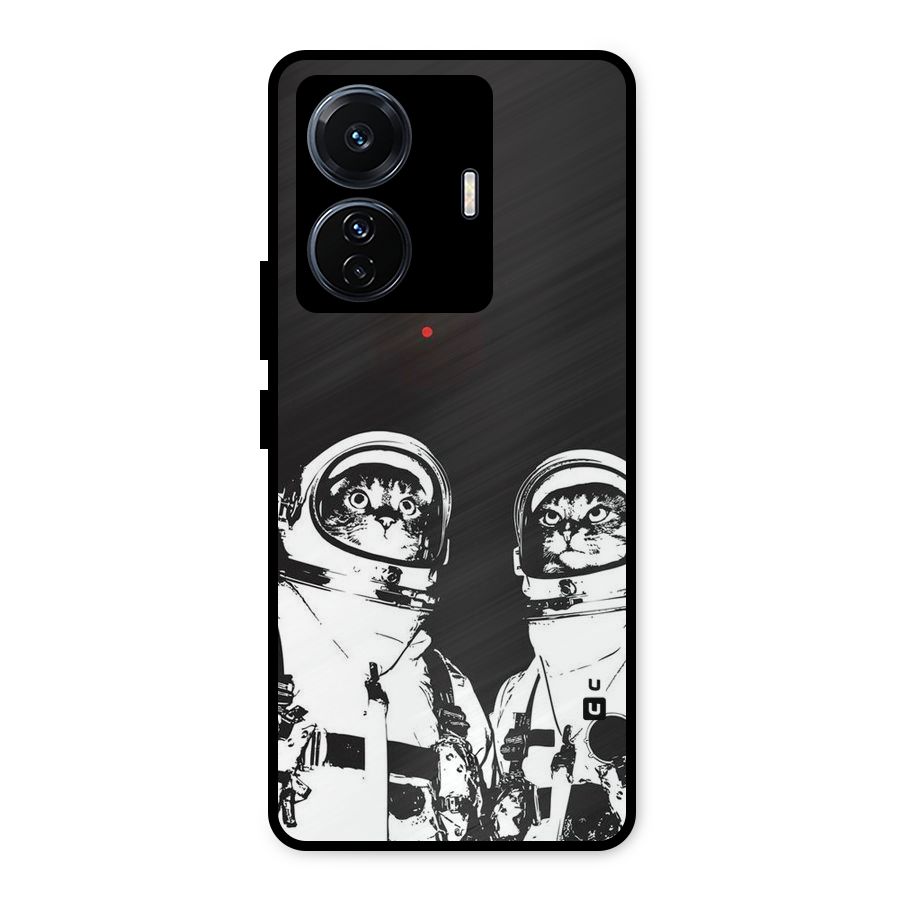 Meow Moon Metal Back Case for iQOO Z6
