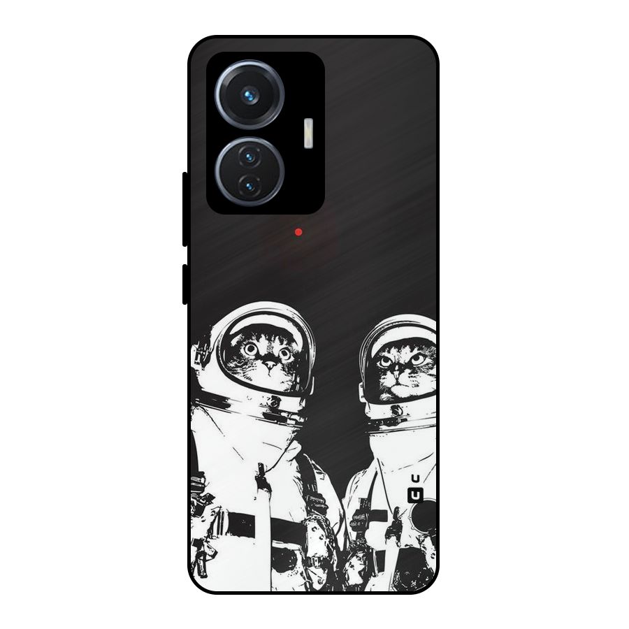 Meow Moon Metal Back Case for iQOO Z6 44W