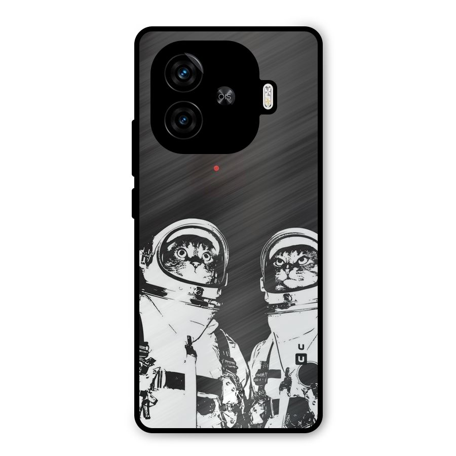 Meow Moon Metal Back Case for iQOO Z9 Turbo
