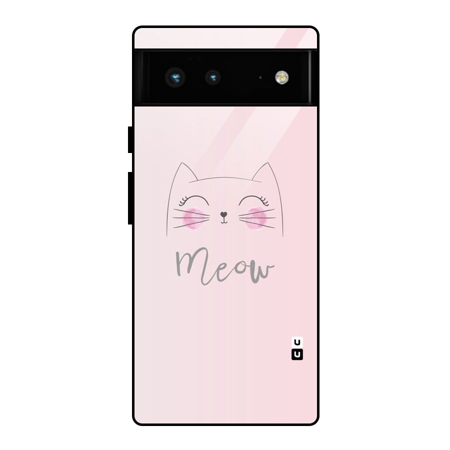 Meow Pink Glass Back Case for Google Pixel 6