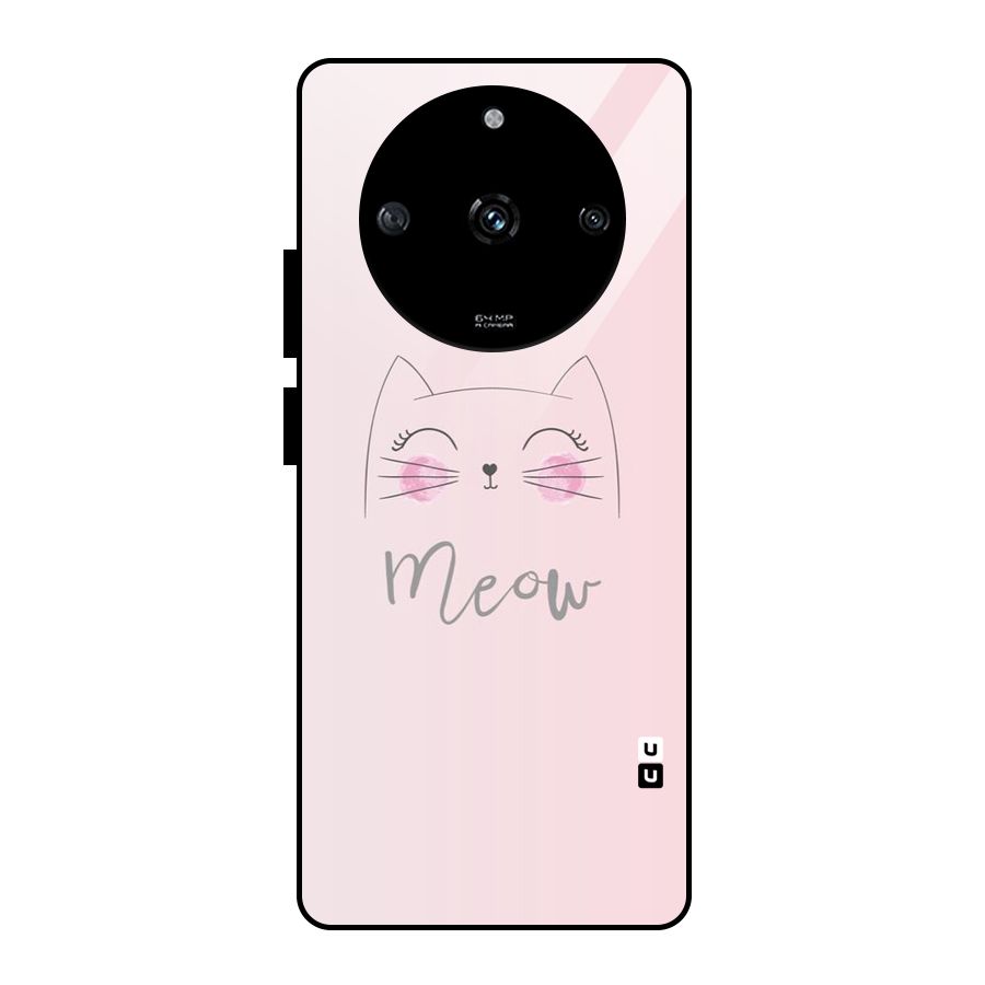 Meow Pink Glass Back Case for Realme Narzo 60 5G