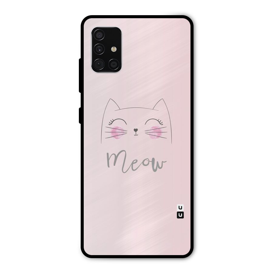 Meow Pink Metal Back Case for Galaxy A51