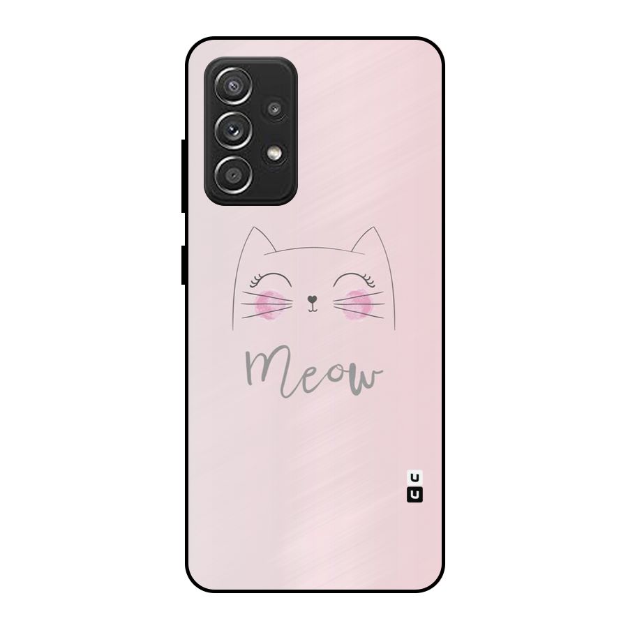 Meow Pink Metal Back Case for Galaxy A52s 5G