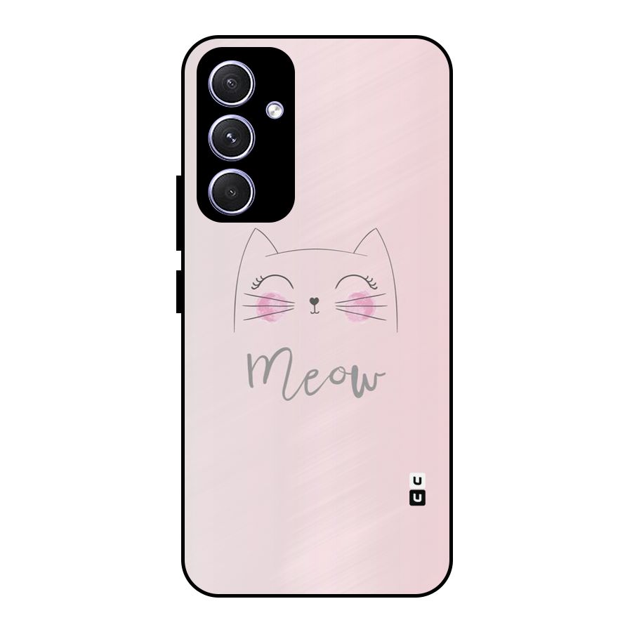 Meow Pink Metal Back Case for Galaxy A54