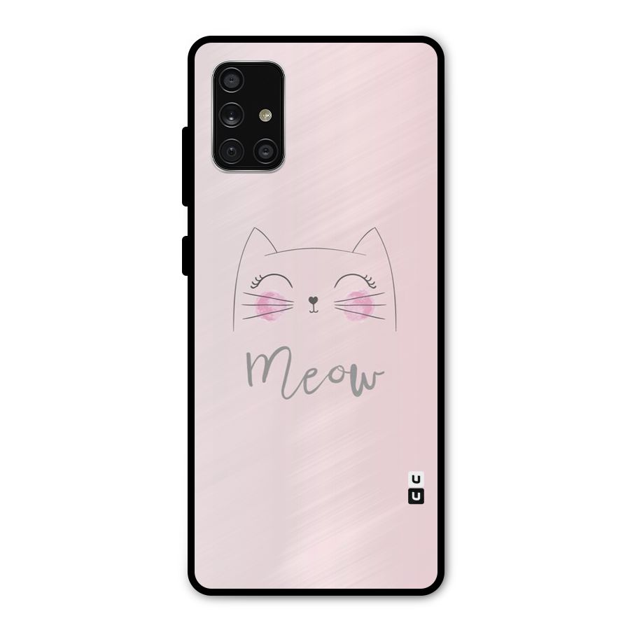 Meow Pink Metal Back Case for Galaxy A71