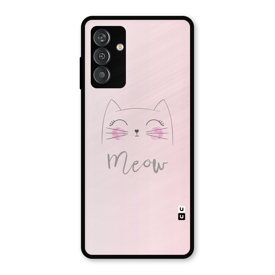 Meow Pink Metal Back Case for Galaxy F13
