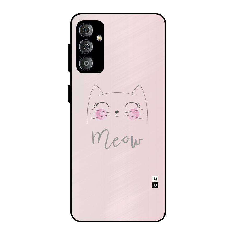 Meow Pink Metal Back Case for Galaxy F23