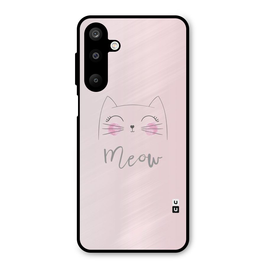 Meow Pink Metal Back Case for Galaxy M16