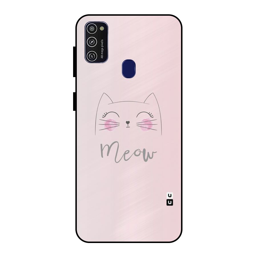 Meow Pink Metal Back Case for Galaxy M30s