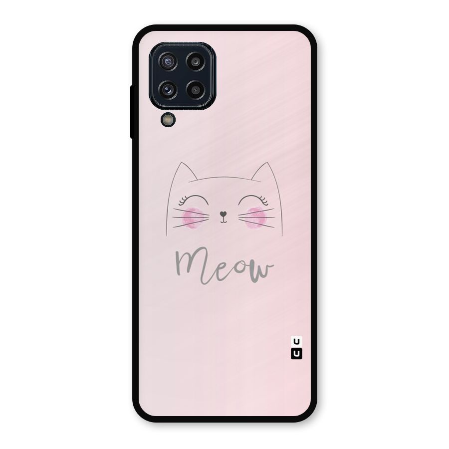 Meow Pink Metal Back Case for Galaxy M32