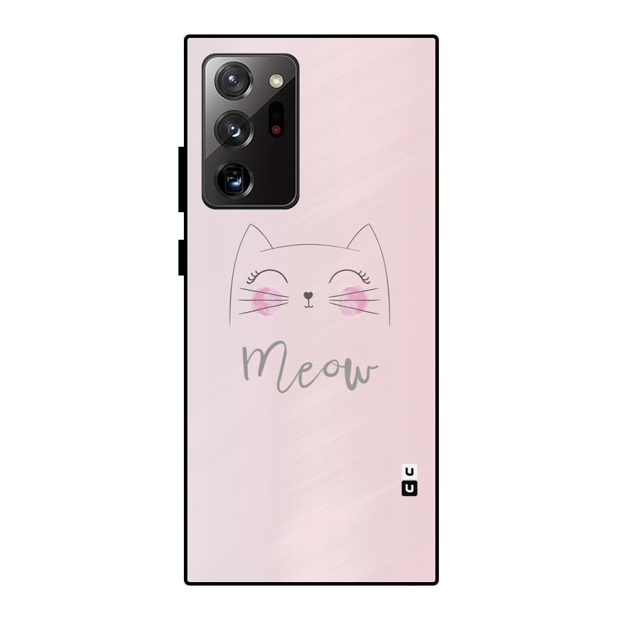 Meow Pink Metal Back Case for Galaxy Note 20 Ultra