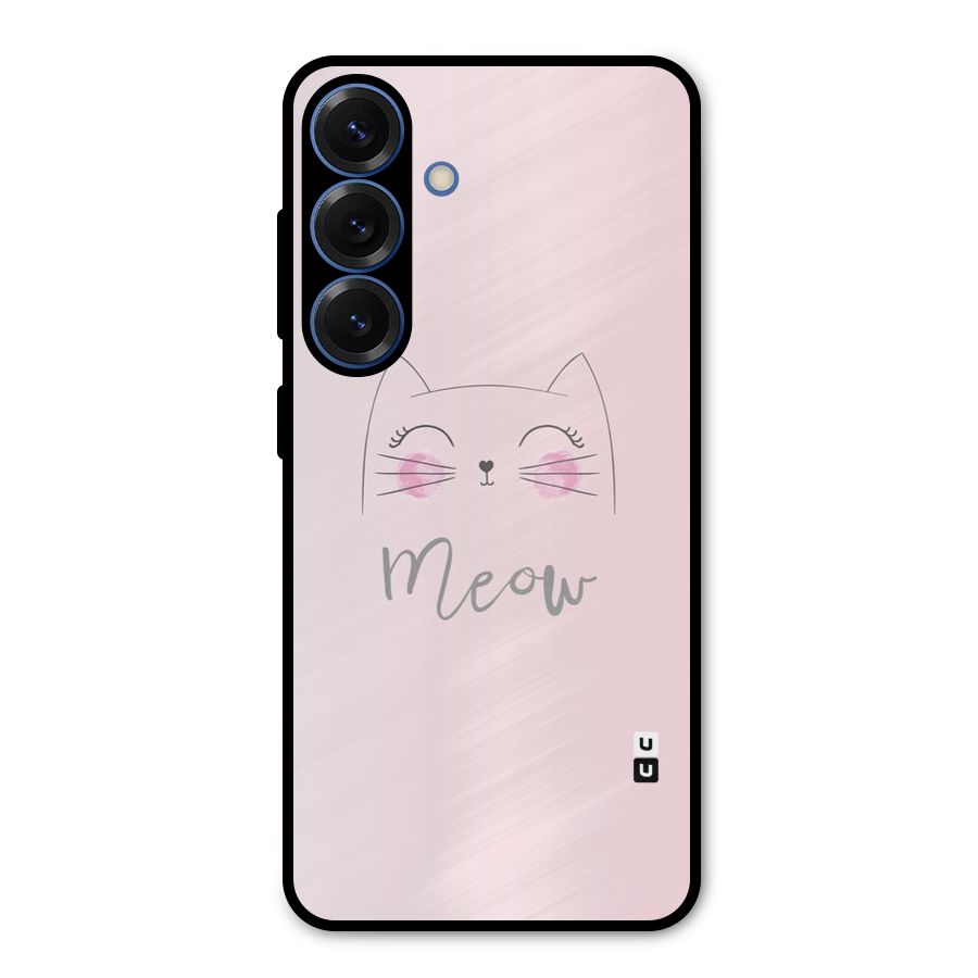 Meow Pink Metal Back Case for Galaxy S25