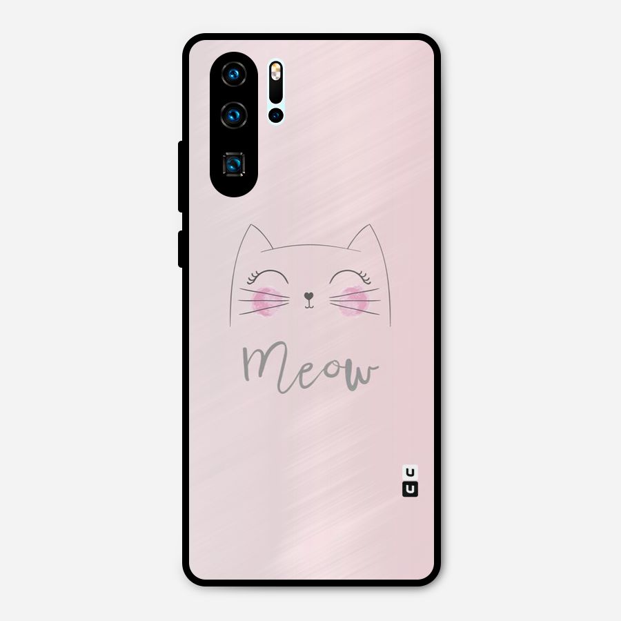 Meow Pink Metal Back Case for Huawei P30 Pro