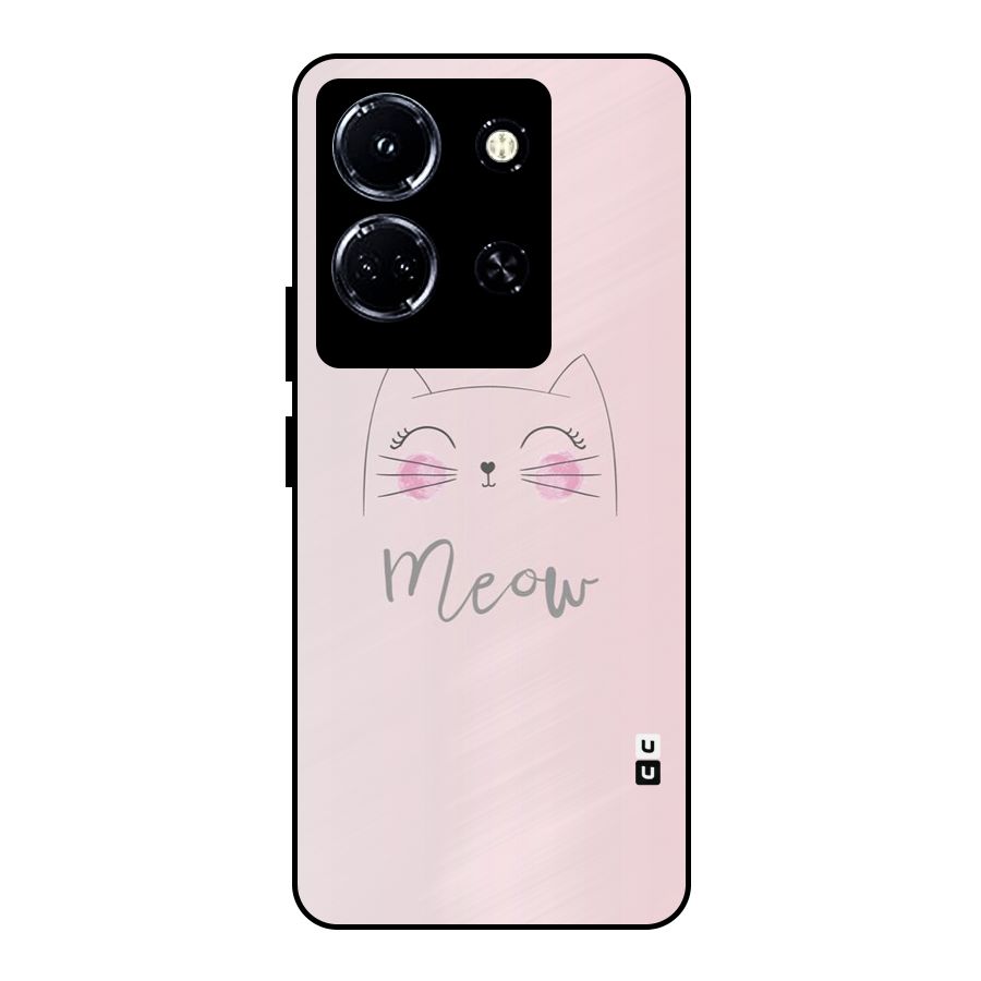 Meow Pink Metal Back Case for Infinix Note 30 5G