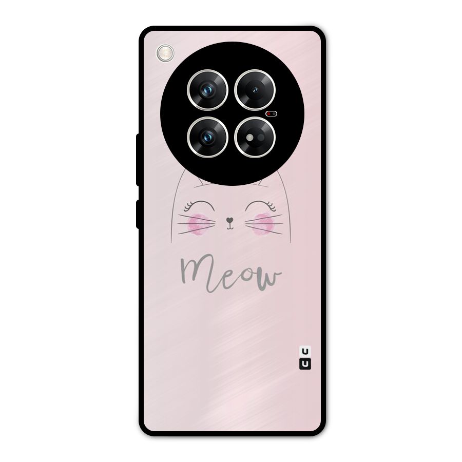 Meow Pink Metal Back Case for Infinix Zero 40 5G