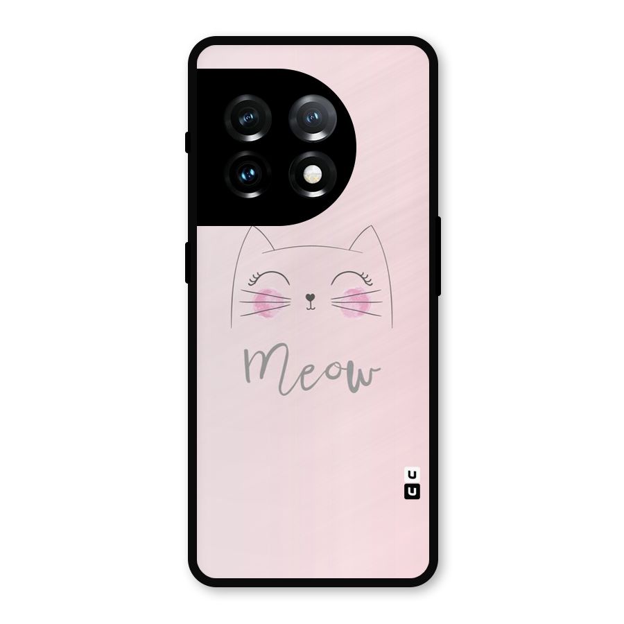 Meow Pink Metal Back Case for OnePlus 11