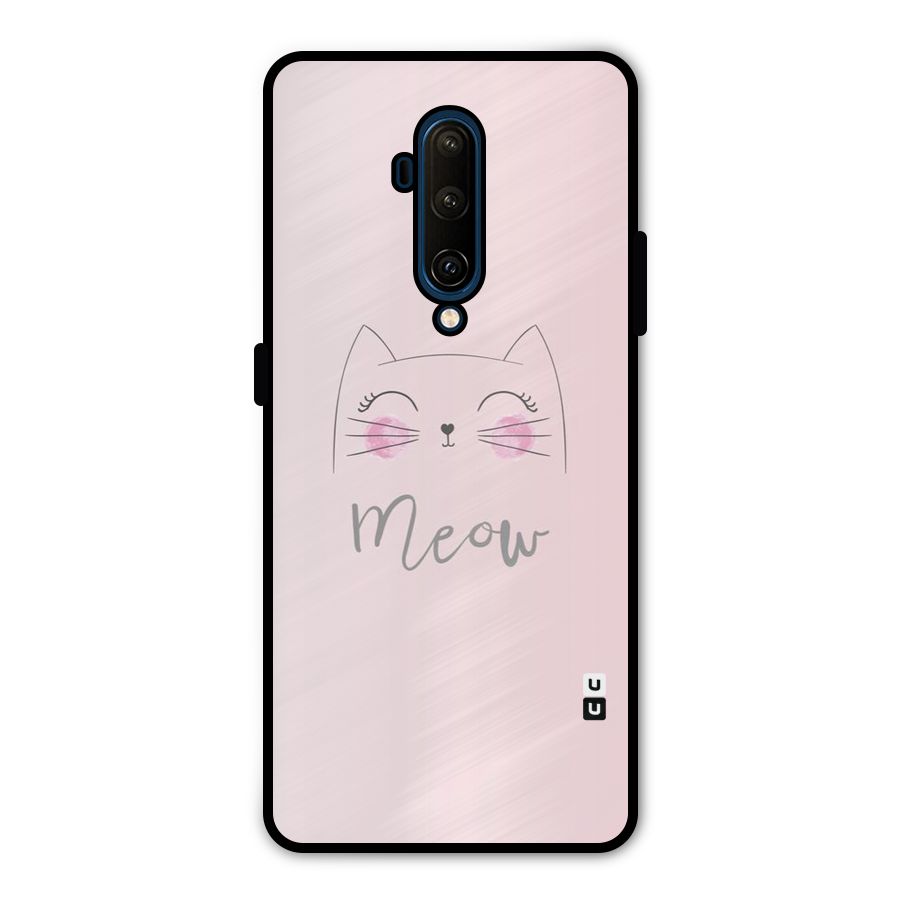 Meow Pink Metal Back Case for OnePlus 7T Pro