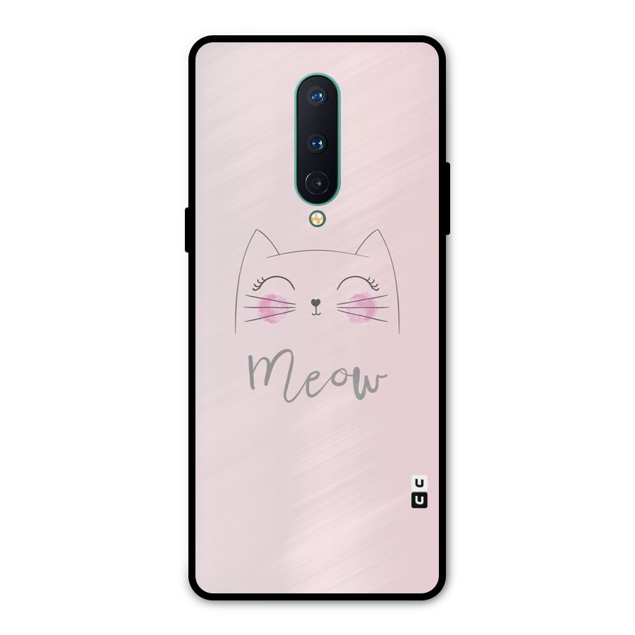 Meow Pink Metal Back Case for OnePlus 8