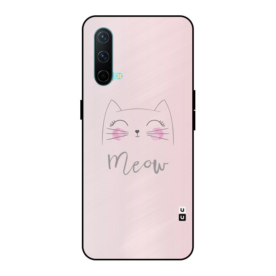 Meow Pink Metal Back Case for OnePlus Nord CE 5G