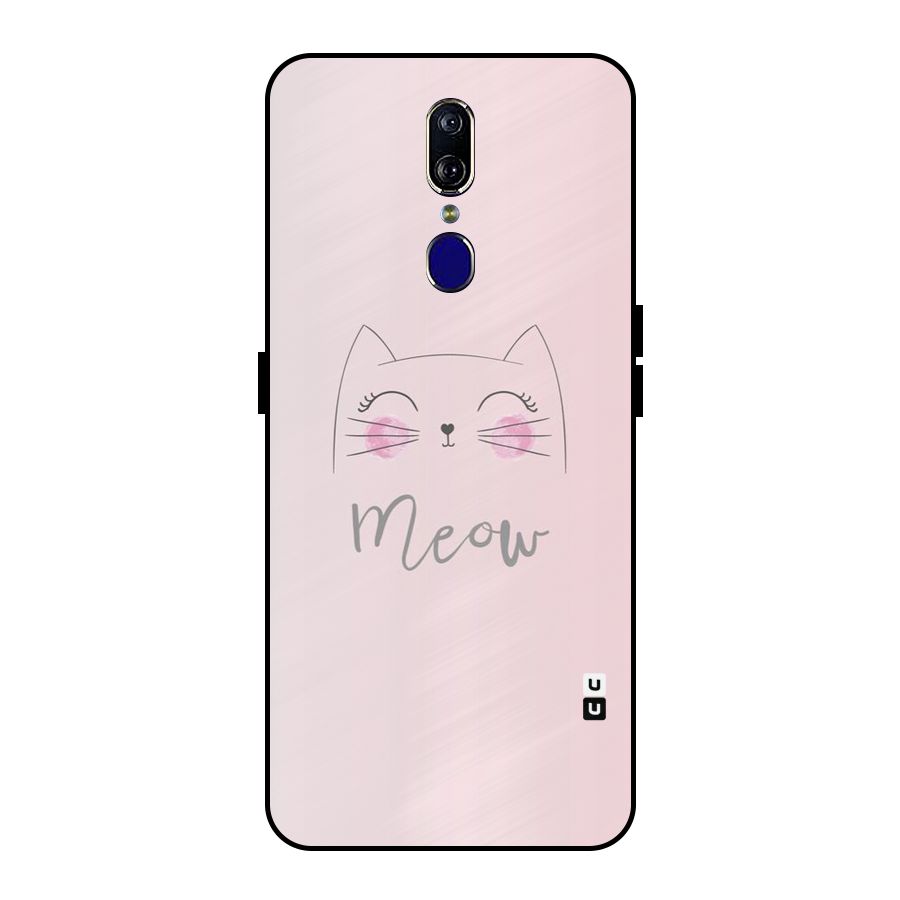 Meow Pink Metal Back Case for Oppo F11