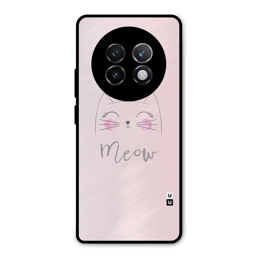 Meow Pink Metal Back Case for Realme 13 Plus