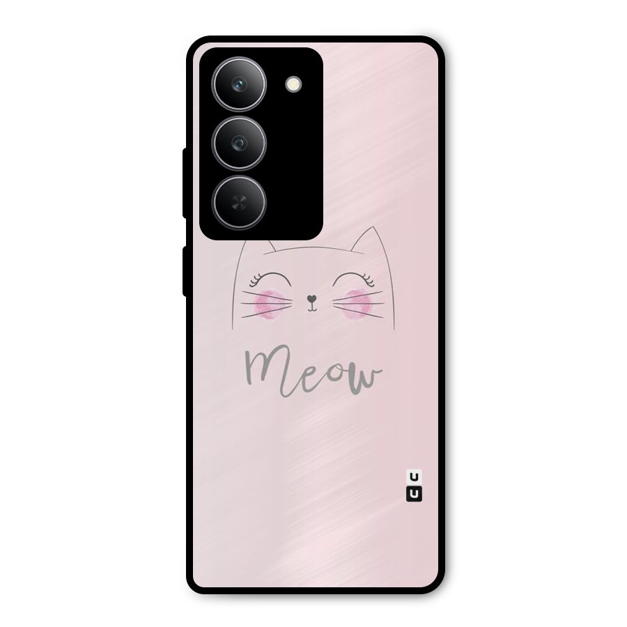 Meow Pink Metal Back Case for Realme 14x