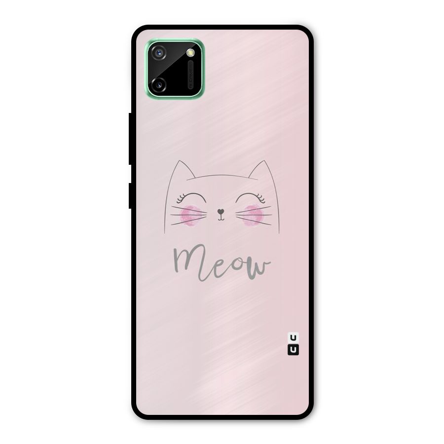 Meow Pink Metal Back Case for Realme C11