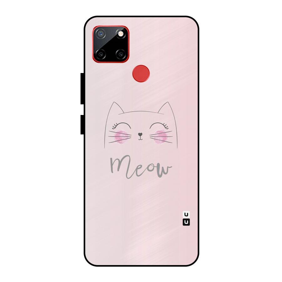Meow Pink Metal Back Case for Realme C12