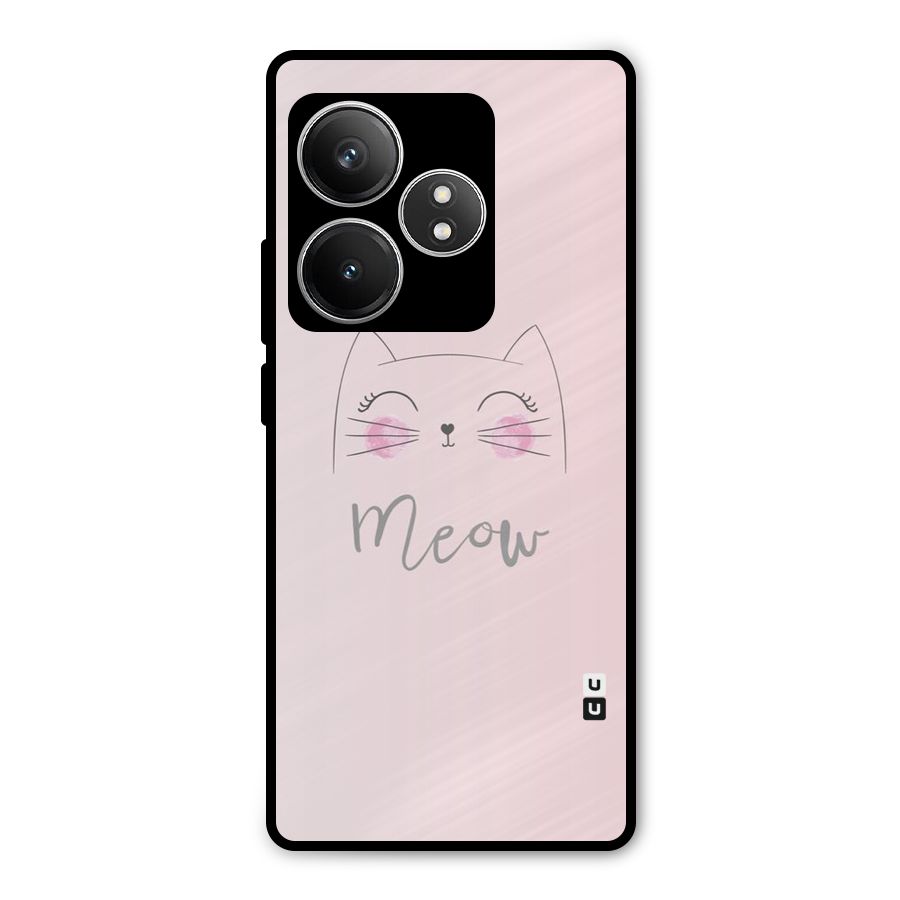 Meow Pink Metal Back Case for Realme GT 6T