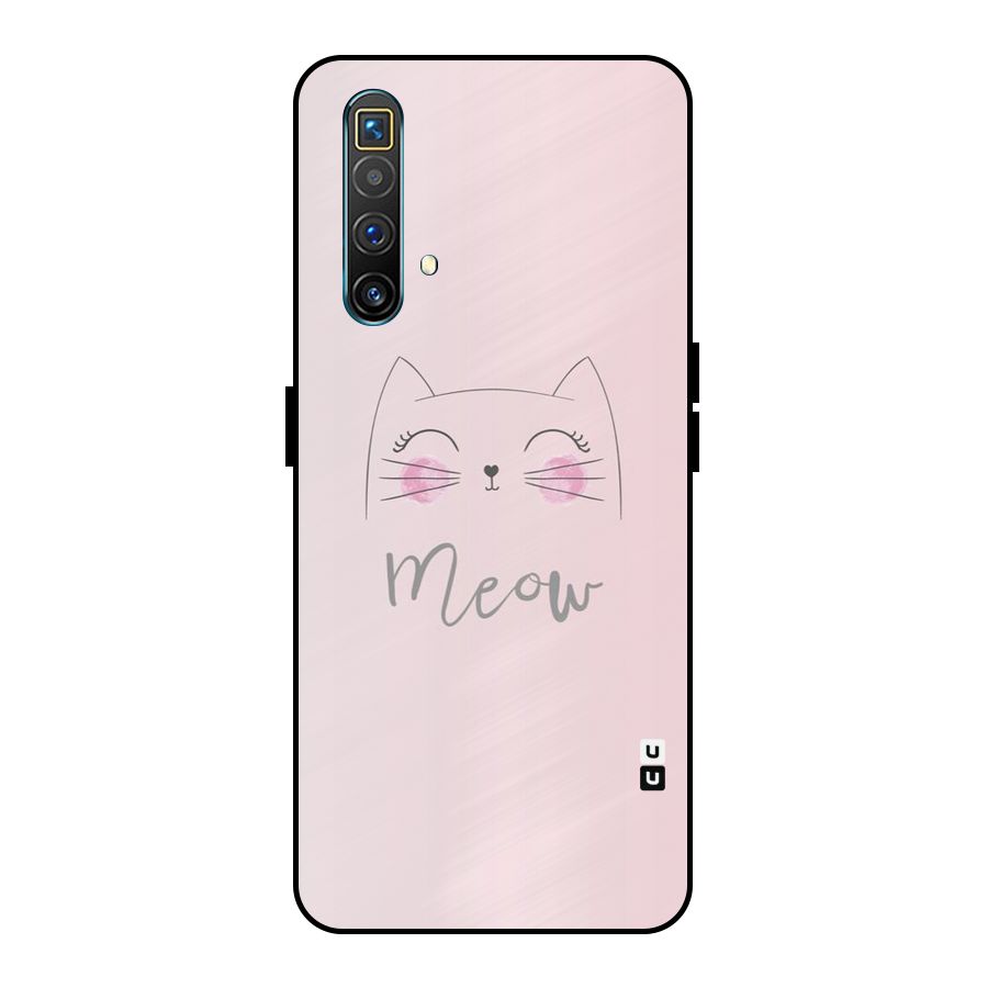 Meow Pink Metal Back Case for Realme X3 SuperZoom