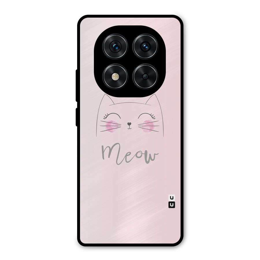 Meow Pink Metal Back Case for Redmi Note 14 Pro 5G