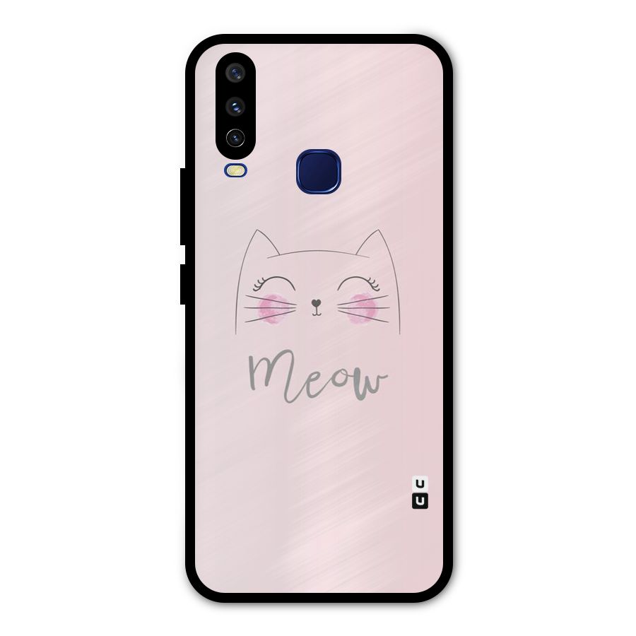 Meow Pink Metal Back Case for Vivo V17