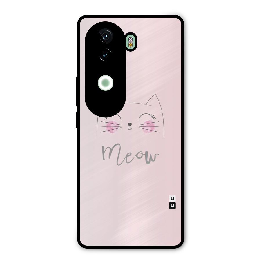 Meow Pink Metal Back Case for iQOO Z9s