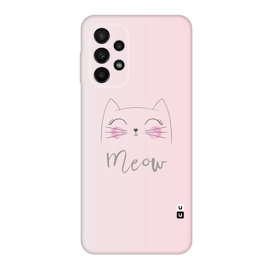 Meow Pink Original Polycarbonate Back Case for Galaxy A23