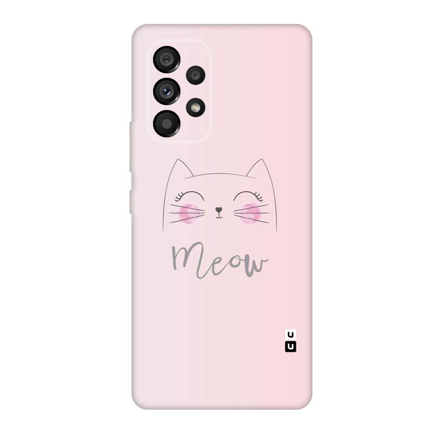 Meow Pink Original Polycarbonate Back Case for Galaxy A53 5G