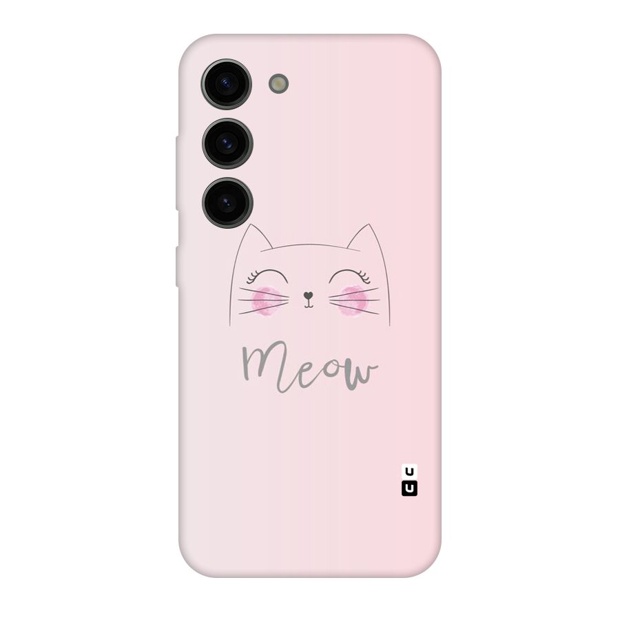 Meow Pink Original Polycarbonate Back Case for Galaxy S23