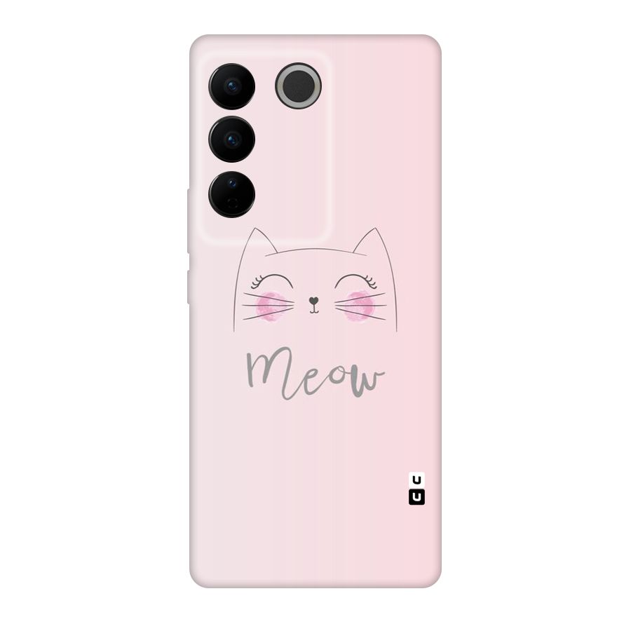 Meow Pink Original Polycarbonate Back Case for Vivo V27