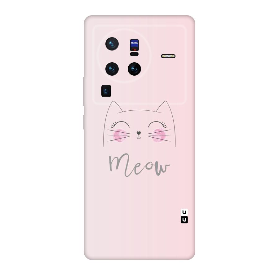 Meow Pink Original Polycarbonate Back Case for Vivo X80