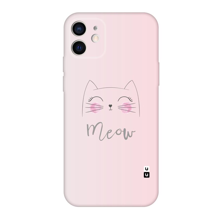 Meow Pink Original Polycarbonate Back Case for iPhone 12