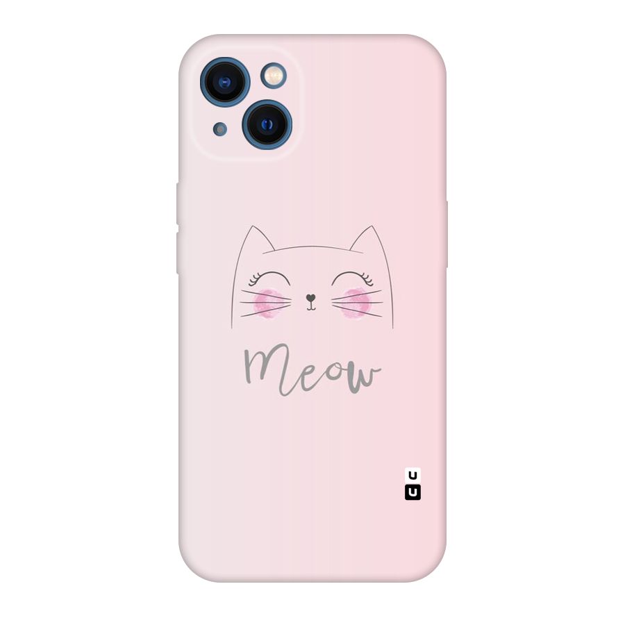 Meow Pink Original Polycarbonate Back Case for iPhone 13