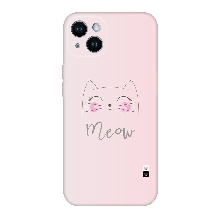 Meow Pink Original Polycarbonate Back Case for iPhone 14