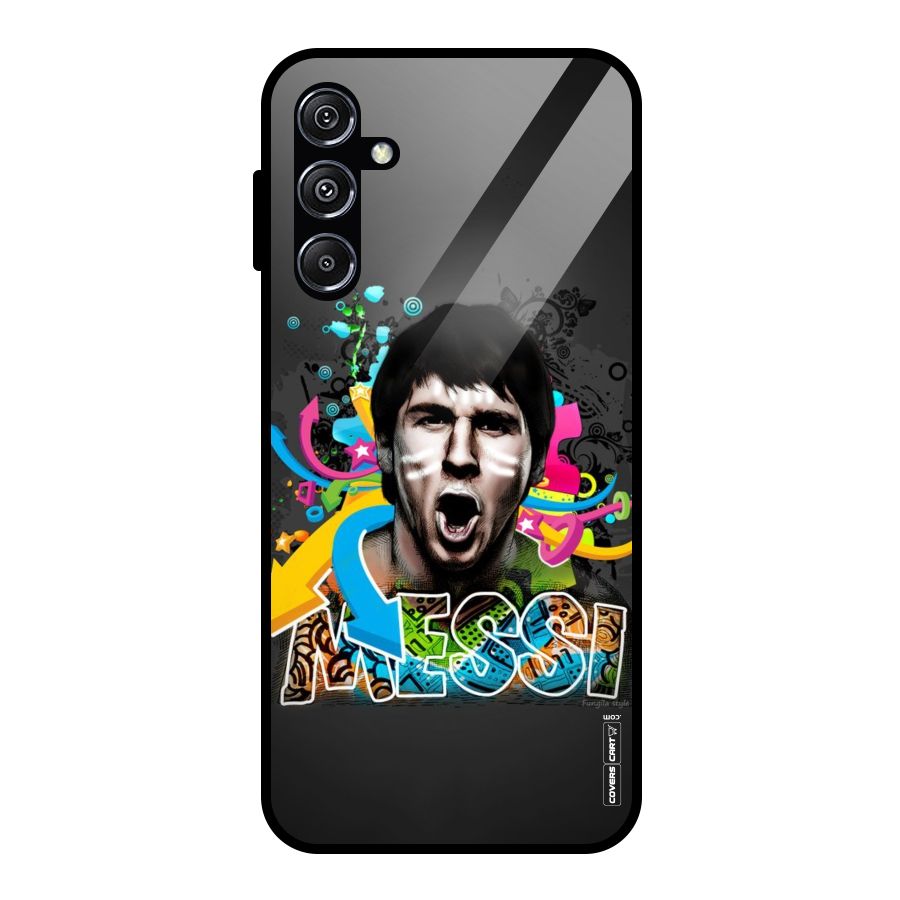 Messi For Argentina Glass Back Case for Galaxy M34 5G
