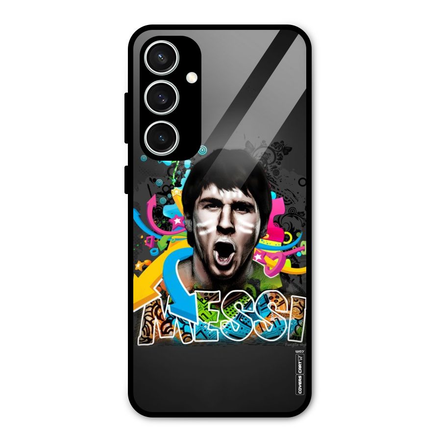 Messi For Argentina Glass Back Case for Galaxy S23 FE