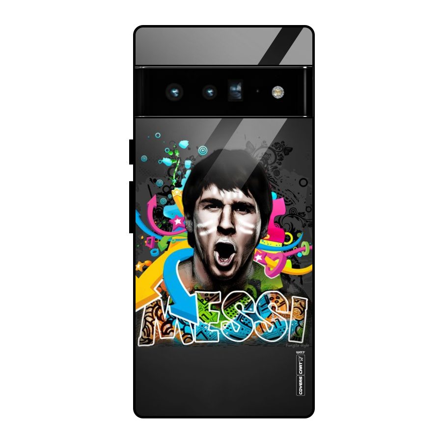 Messi For Argentina Glass Back Case for Google Pixel 6 Pro