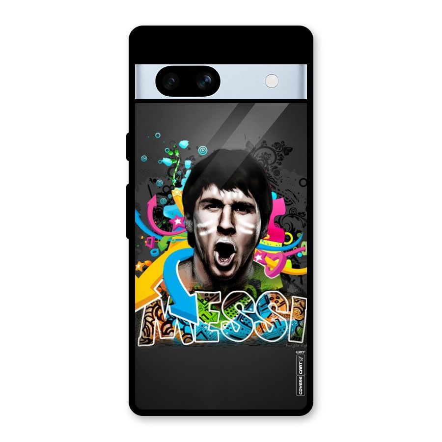 Messi For Argentina Glass Back Case for Google Pixel 7a