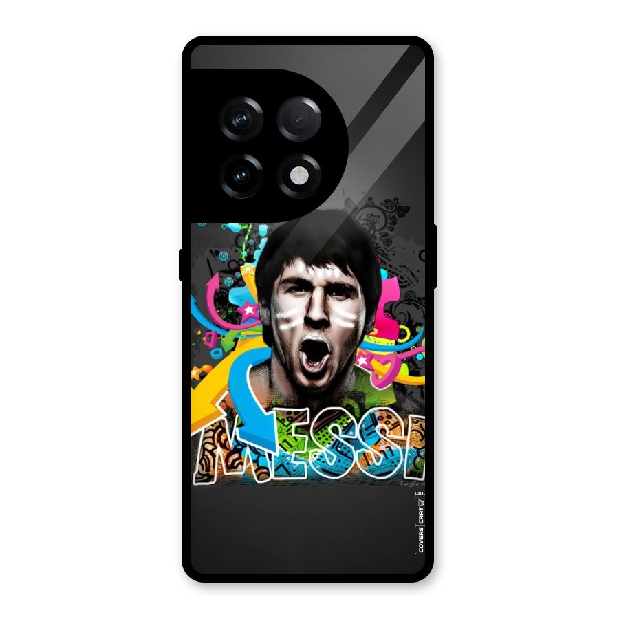 Messi For Argentina Glass Back Case for OnePlus 11R