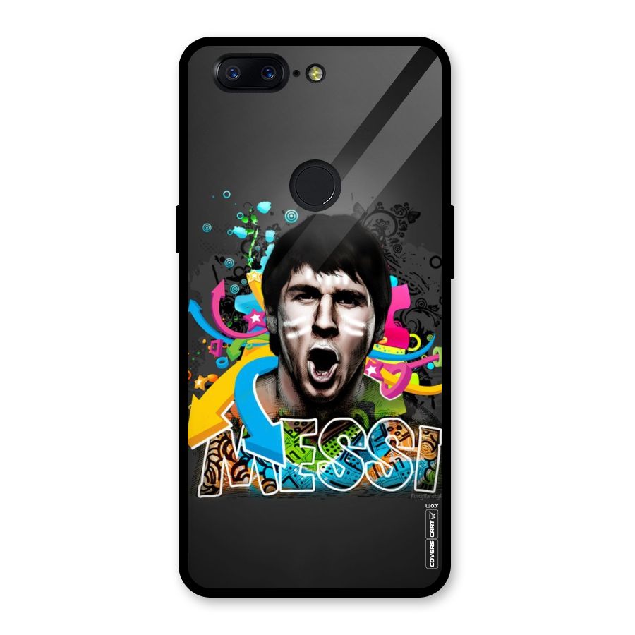 Messi For Argentina Glass Back Case for OnePlus 5T